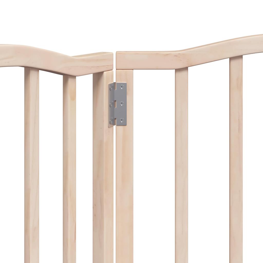 Διαχωριστικό Σκύλων Πτυσσόμενο 3 Πάνελ 150 εκ. Ξύλο Λεύκας