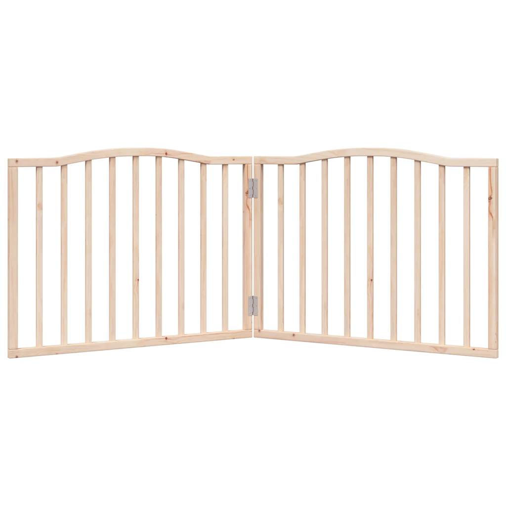 Διαχωριστικό Σκύλων Πτυσσόμενο 2 Πάνελ 160 εκ. Ξύλο Λεύκας - Pakobazaar