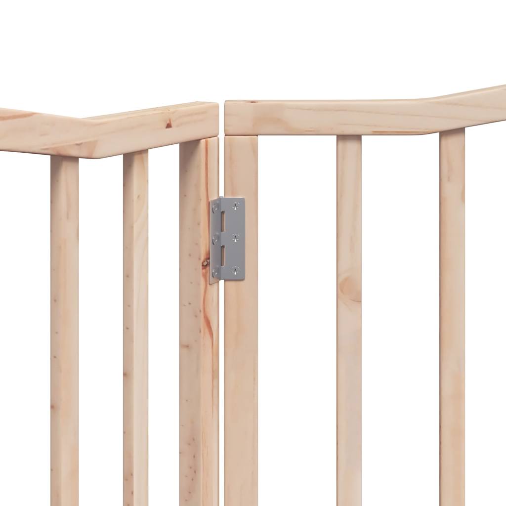 Διαχωριστικό Σκύλων Πτυσσόμενο 2 Πάνελ 160 εκ. Ξύλο Λεύκας - Pakobazaar