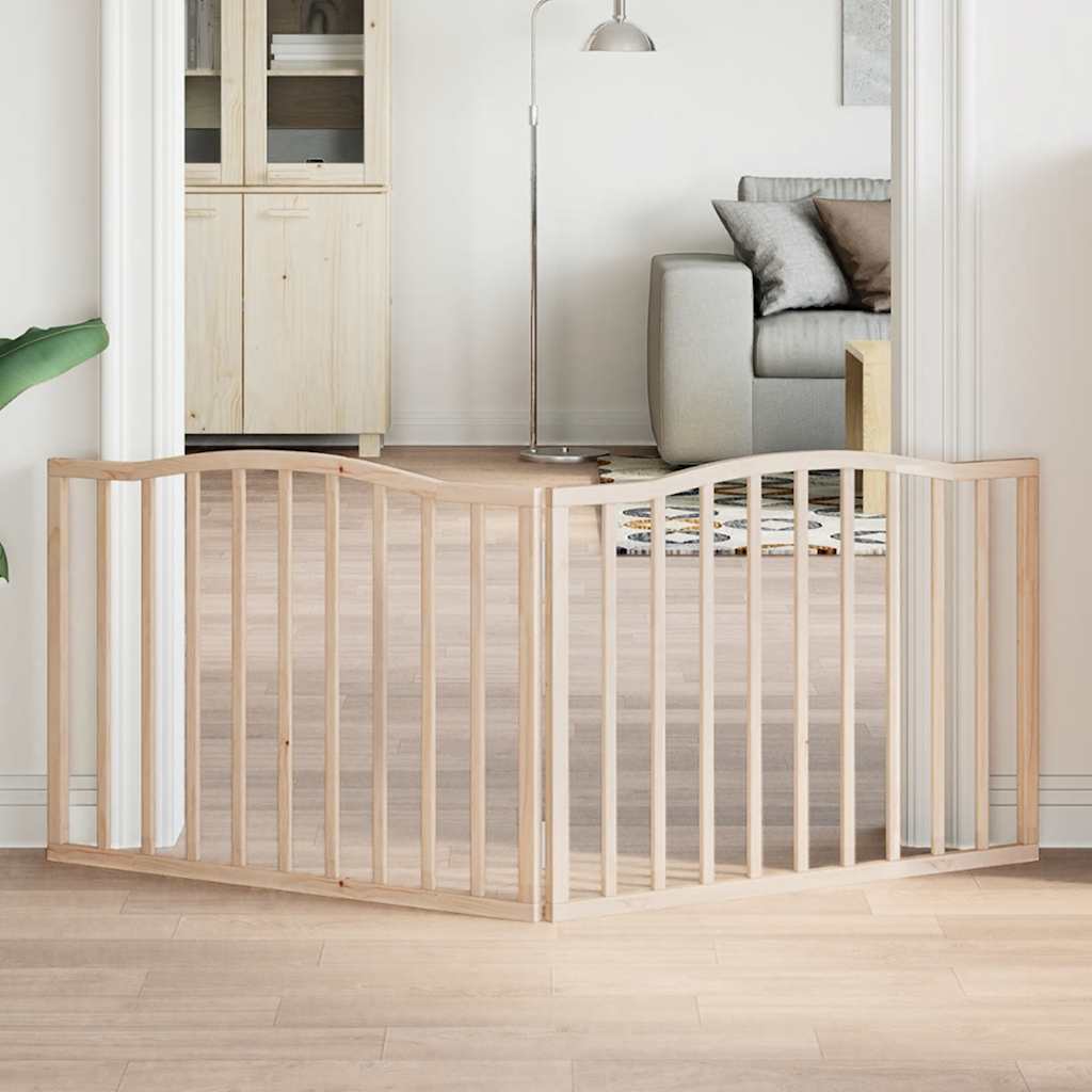 Διαχωριστικό Σκύλων Πτυσσόμενο 2 Πάνελ 160 εκ. Ξύλο Λεύκας - Pakobazaar