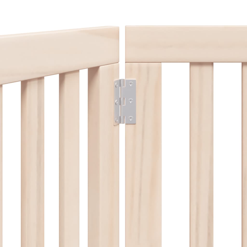 Πόρτα Σκύλου Πτυσσόμενη 3 Πάνελ 150 εκ. από Ξύλο Λεύκας