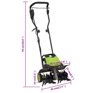 Φρέζα Κήπου Ηλεκτρική με 6 Λεπίδες 1500 W - Pakobazaar
