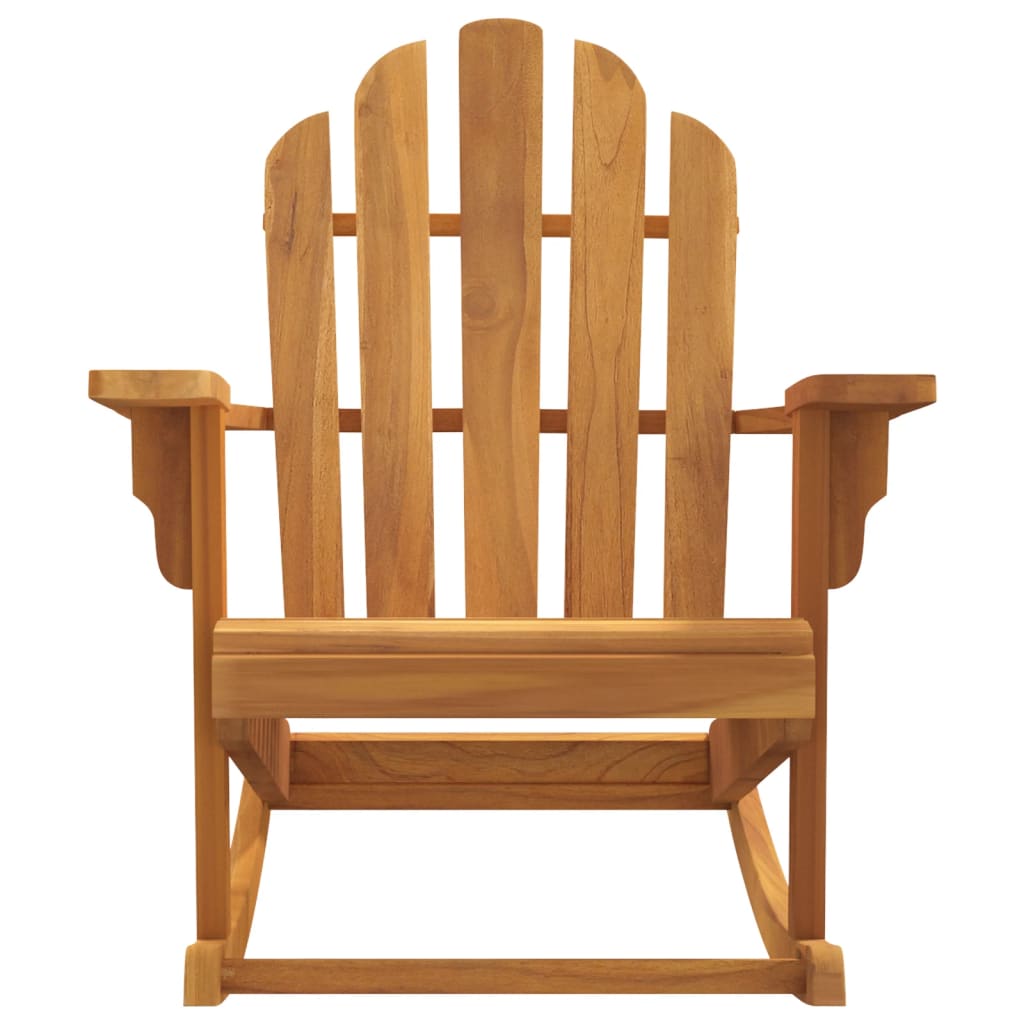 Καρέκλα Κήπου Κουνιστή Adirondack 79x100x103 εκ Μασίφ Ξύλο Teak