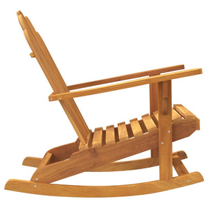 Καρέκλα Κήπου Κουνιστή Adirondack 79x100x103 εκ Μασίφ Ξύλο Teak - Pakobazaar