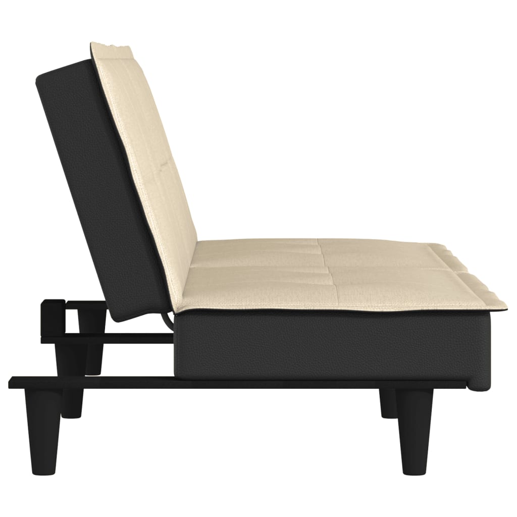 Καναπές Κρεβάτι Κρεμ Υφασμάτινος