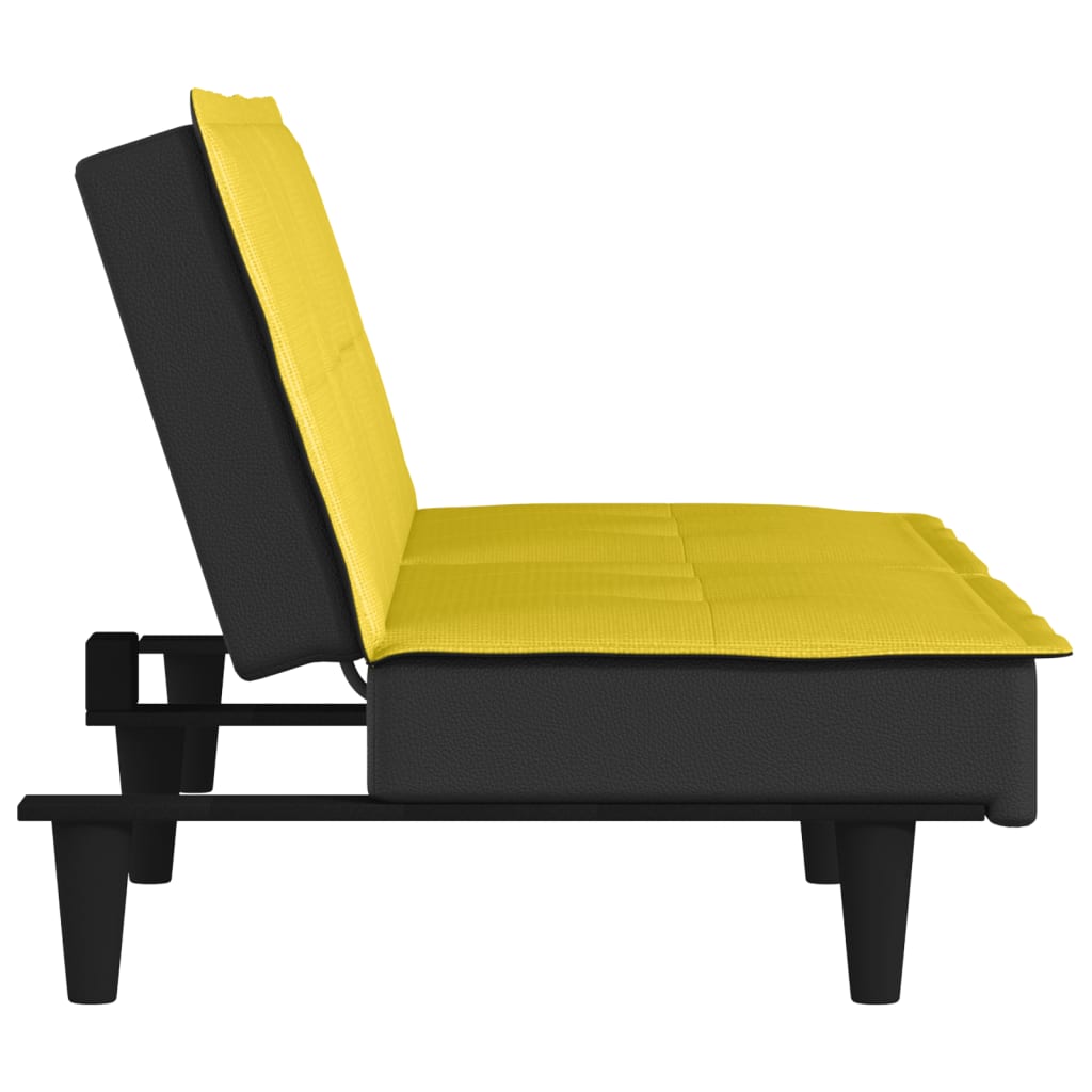 Καναπές Κρεβάτι Ανοιχτό Κίτρινο Υφασμάτινος