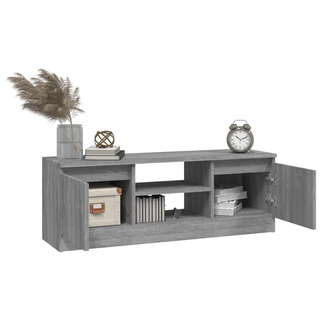 Έπιπλο Τηλεόρασης με Πόρτα Γκρι Sonoma 102 x 30 x 36 εκ. - Pakobazaar