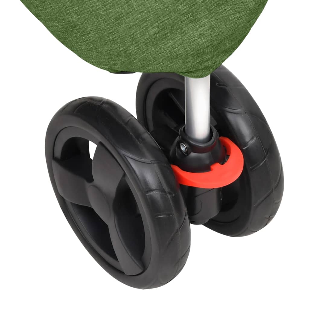 Καρότσι Σκύλου Πτυσσόμενο Πράσινο 80x46x98 εκ. Ύφασμα Oxford - PAKOBAZAAR