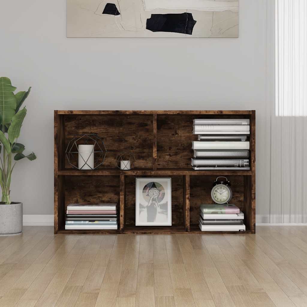 Βιβλιοθήκη/Ντουλάπι Καπνιστή Δρυς 50x25x80 εκ. Επεξεργ. Ξύλο - Pakobazaar
