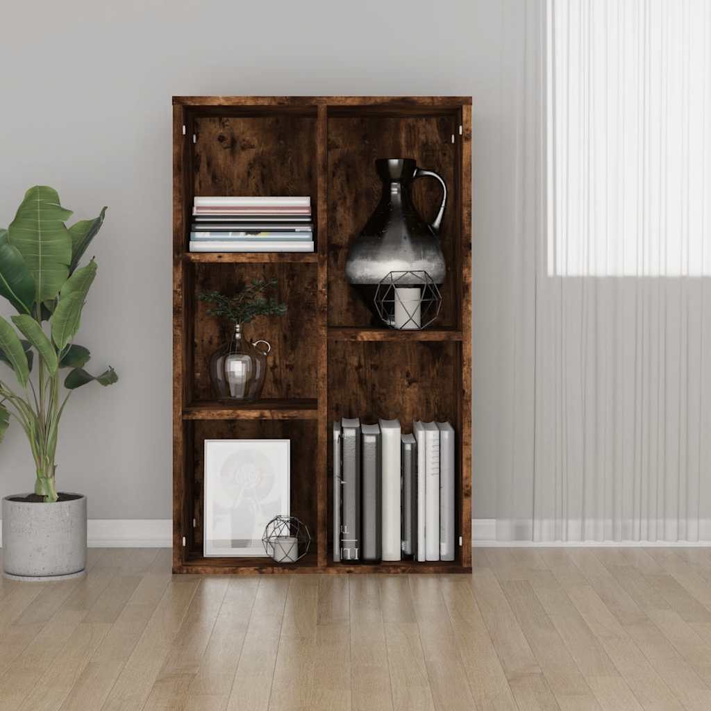 Βιβλιοθήκη/Ντουλάπι Καπνιστή Δρυς 50x25x80 εκ. Επεξεργ. Ξύλο - Pakobazaar
