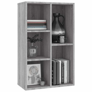 Βιβλιοθήκη/Βοηθητικό Ντουλάπι Γκρι Sonoma 50x25x80 εκ Επεξ Ξύλο - Pakobazaar