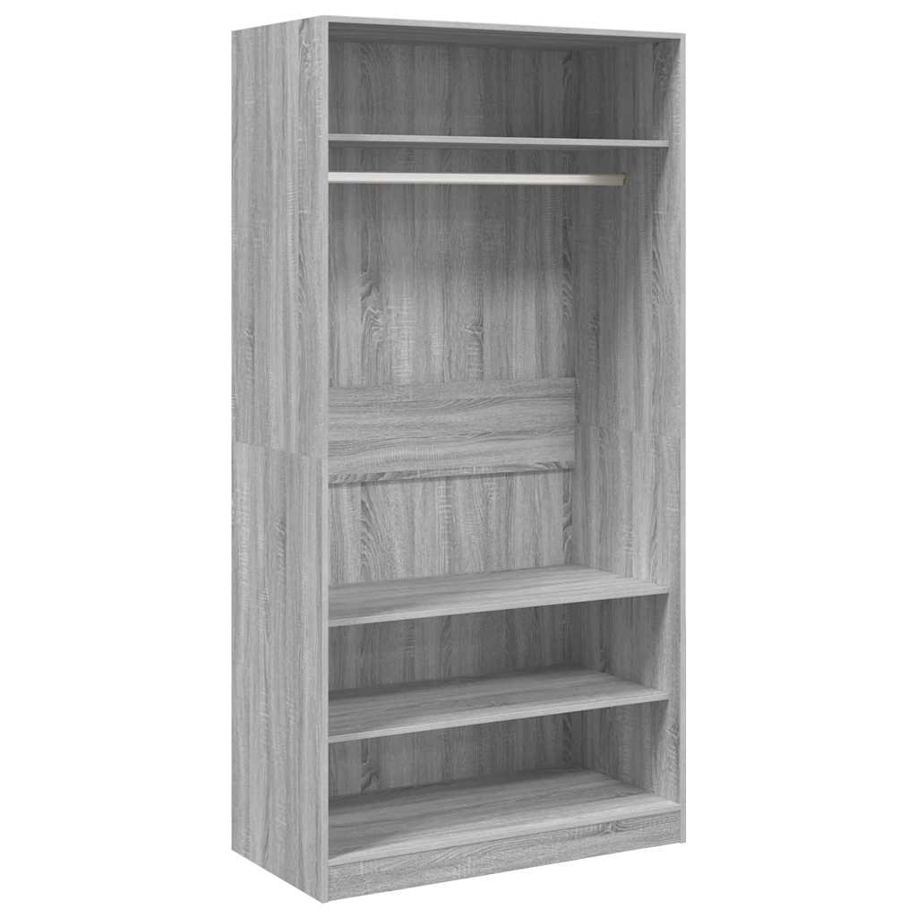 Ντουλάπα Γκρι Sonoma 100 x 50 x 200 εκ. από Επεξεργασμένο Ξύλο