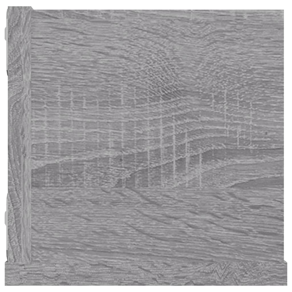Ραφιέρα Τοίχου για CD Γκρι Sonoma 100x18x18 εκ. Επεξεργ. Ξύλο - Pakobazaar