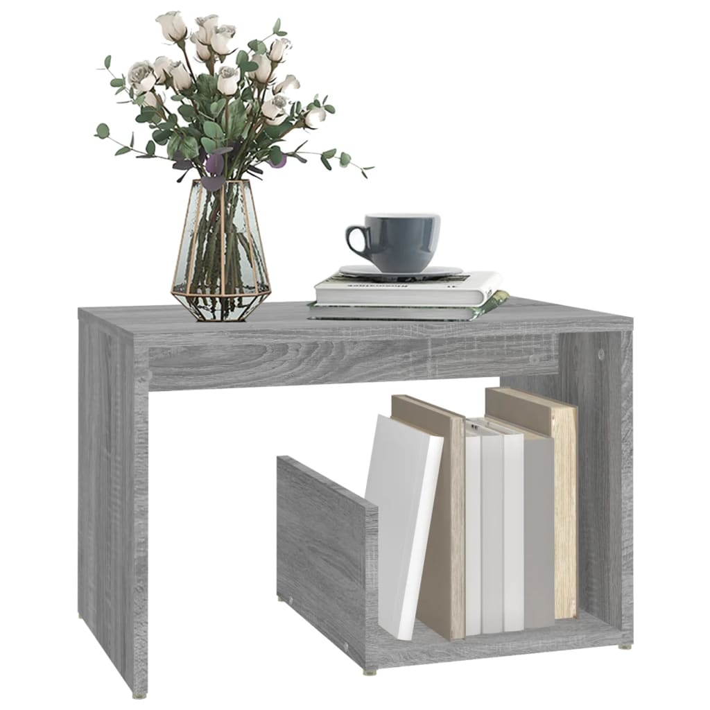 Τραπέζι Βοηθητικό Γκρι Sonoma 59x36x38 εκ. Επεξεργασμένο Ξύλο