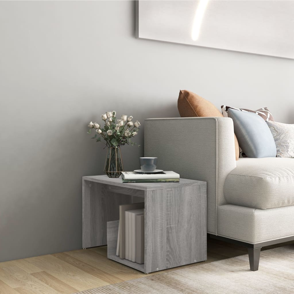 Τραπέζι Βοηθητικό Γκρι Sonoma 59x36x38 εκ. Επεξεργασμένο Ξύλο