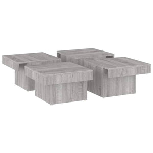 Τραπεζάκι Σαλονιού Γκρι Sonoma 90x90x28 εκ. Επεξεργασμένο Ξύλο