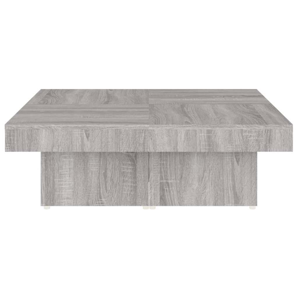 Τραπεζάκι Σαλονιού Γκρι Sonoma 90x90x28 εκ. Επεξεργασμένο Ξύλο