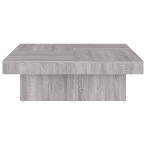 Τραπεζάκι Σαλονιού Γκρι Sonoma 90x90x28 εκ. Επεξεργασμένο Ξύλο