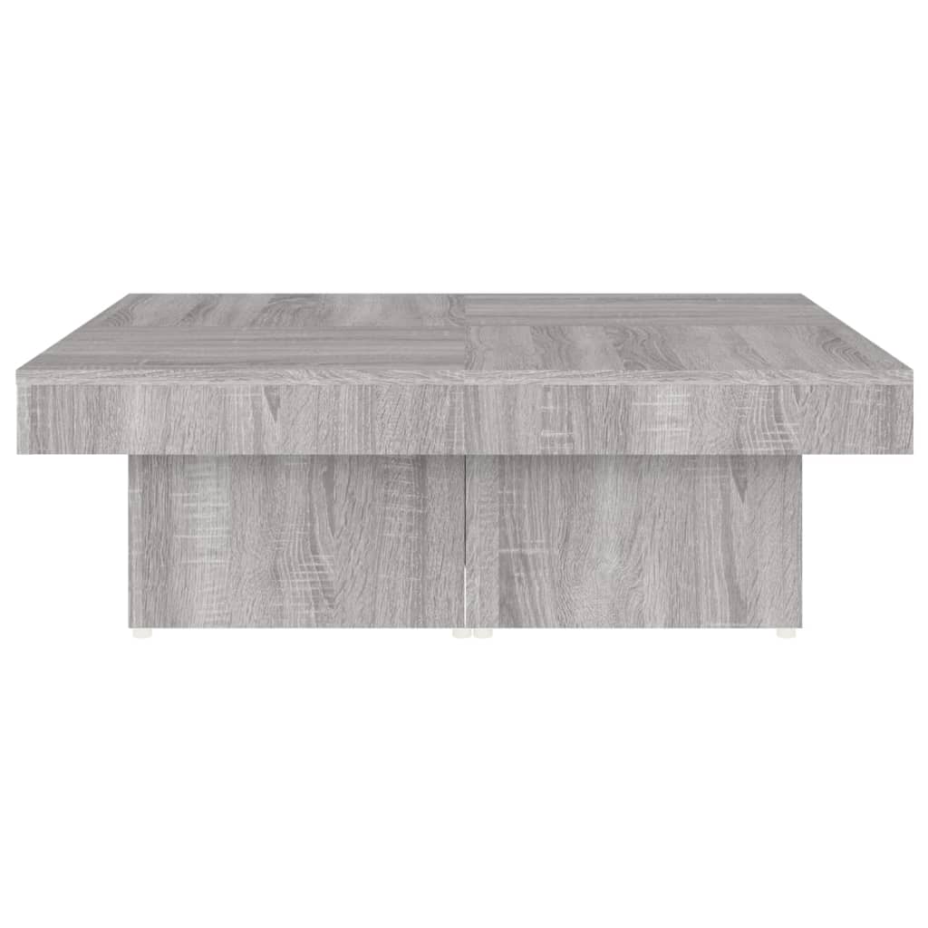 Τραπεζάκι Σαλονιού Γκρι Sonoma 90x90x28 εκ. Επεξεργασμένο Ξύλο