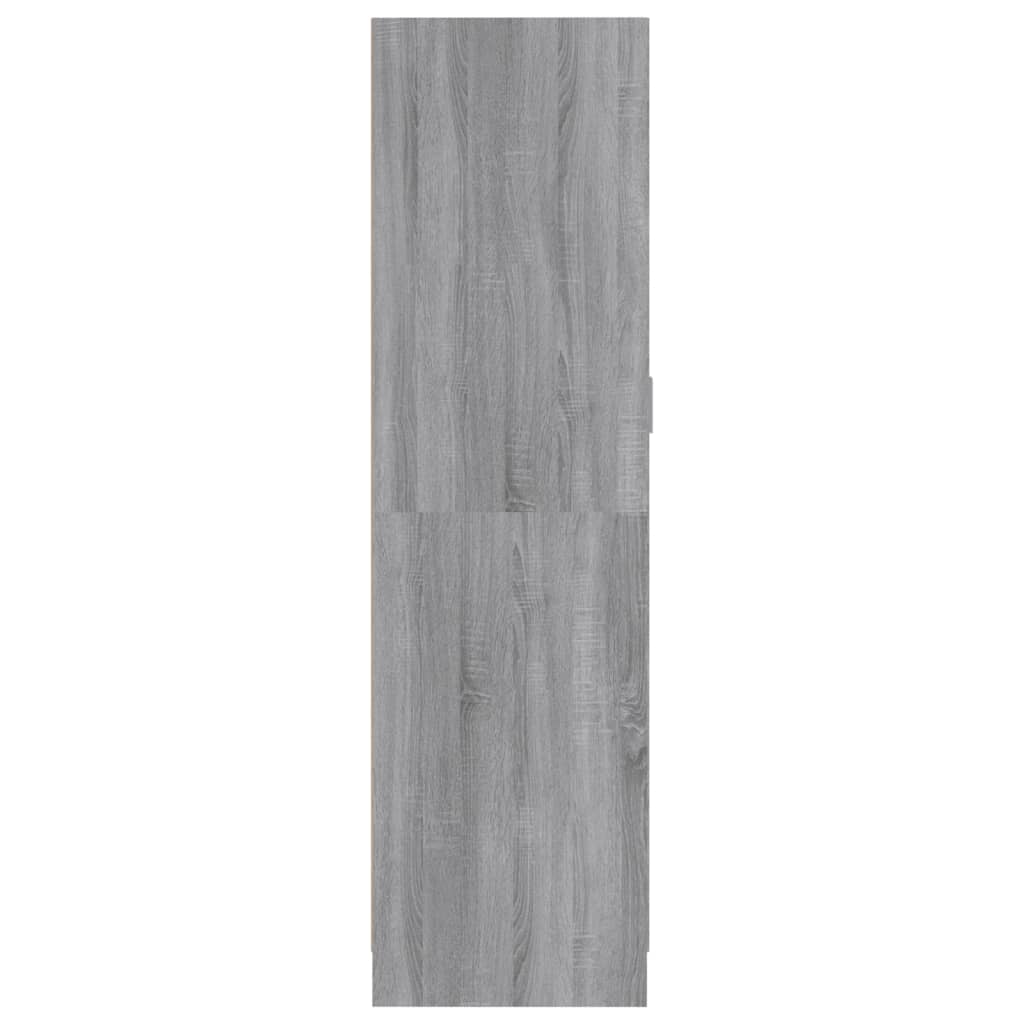 Ντουλάπα Γκρι Sonoma 82,5x51,5x180 εκ. από Επεξεργασμένο Ξύλο - Pakobazaar