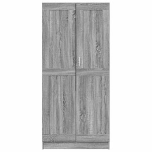 Ντουλάπα Γκρι Sonoma 82,5x51,5x180 εκ. από Επεξεργασμένο Ξύλο - Pakobazaar