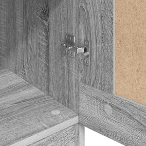 Ντουλάπα Γκρι Sonoma 82,5x51,5x180 εκ. από Επεξεργασμένο Ξύλο - Pakobazaar