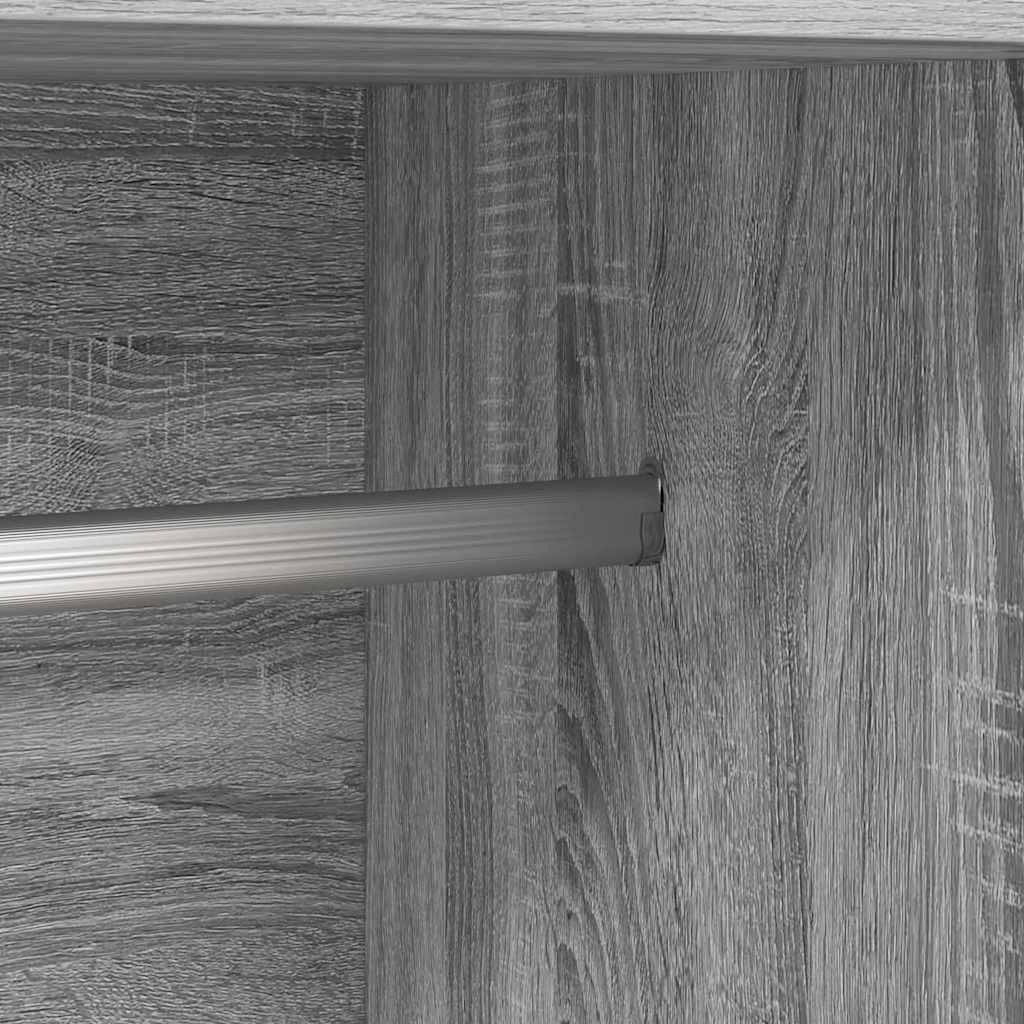 Ντουλάπα Γκρι Sonoma 82,5x51,5x180 εκ. από Επεξεργασμένο Ξύλο - Pakobazaar