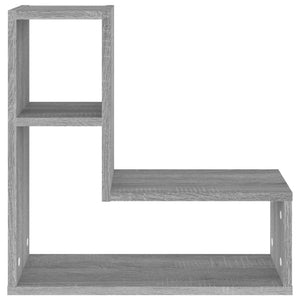 Ραφιέρες Τοίχου 2 τεμ. Γκρι Sonoma 50  x 15 x 50 εκ. Επεξ. Ξύλο