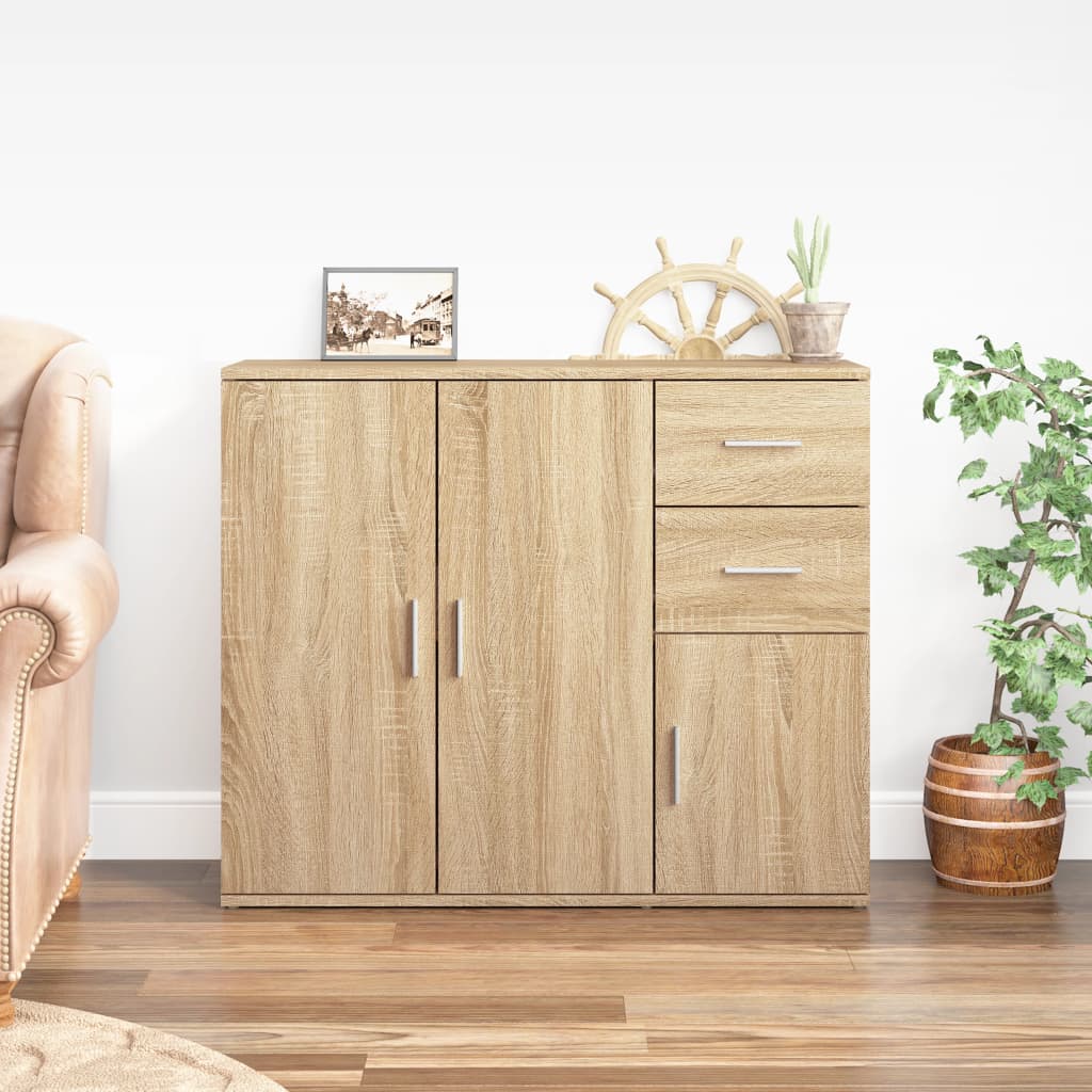 Μπουφές Sonoma Δρυς 91 x 29,5 x 75 εκ. από Τεχνητό Ξύλο