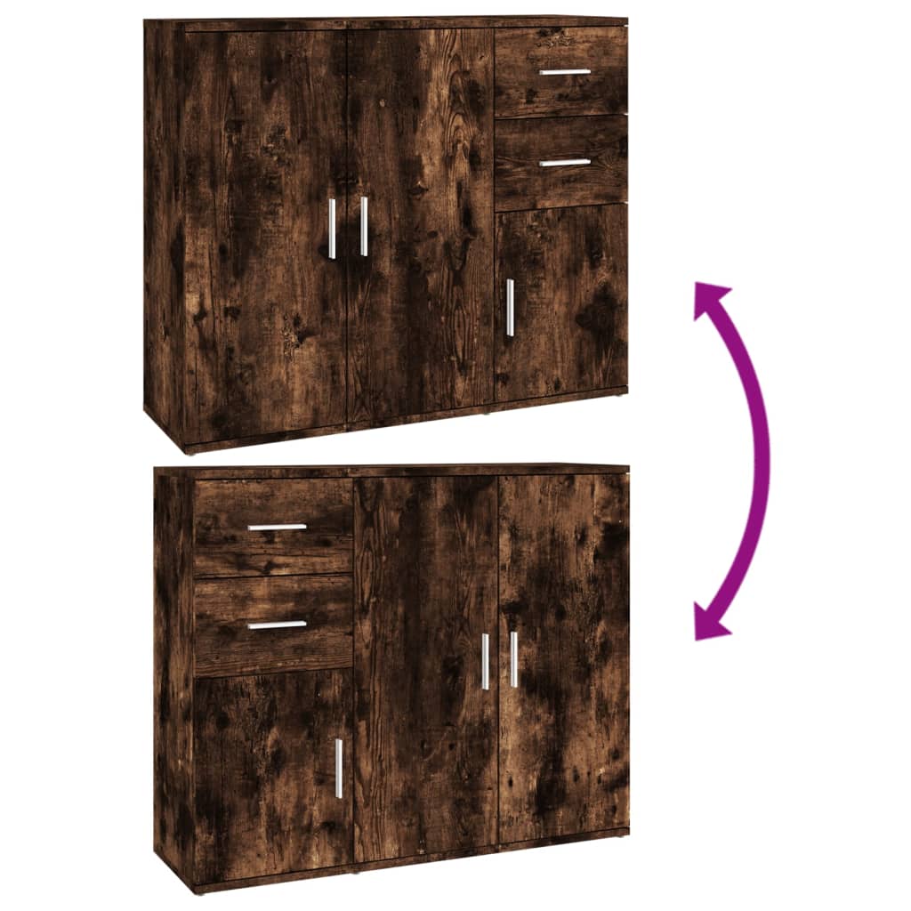 Ντουλάπι Καπνιστή Δρυς 91x29,5x75 εκ. από Επεξεργασμένο Ξύλο - Pakobazaar