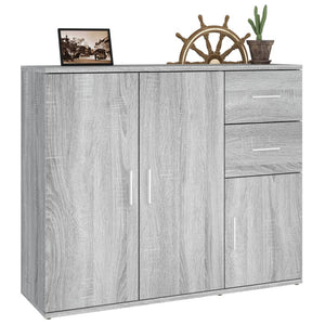 Ντουλάπι Γκρι Sonoma 91x29,5x75 εκ. από Επεξεργασμένο Ξύλο