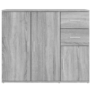 Ντουλάπι Γκρι Sonoma 91x29,5x75 εκ. από Επεξεργασμένο Ξύλο