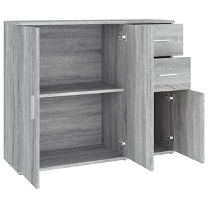 Ντουλάπι Γκρι Sonoma 91x29,5x75 εκ. από Επεξεργασμένο Ξύλο
