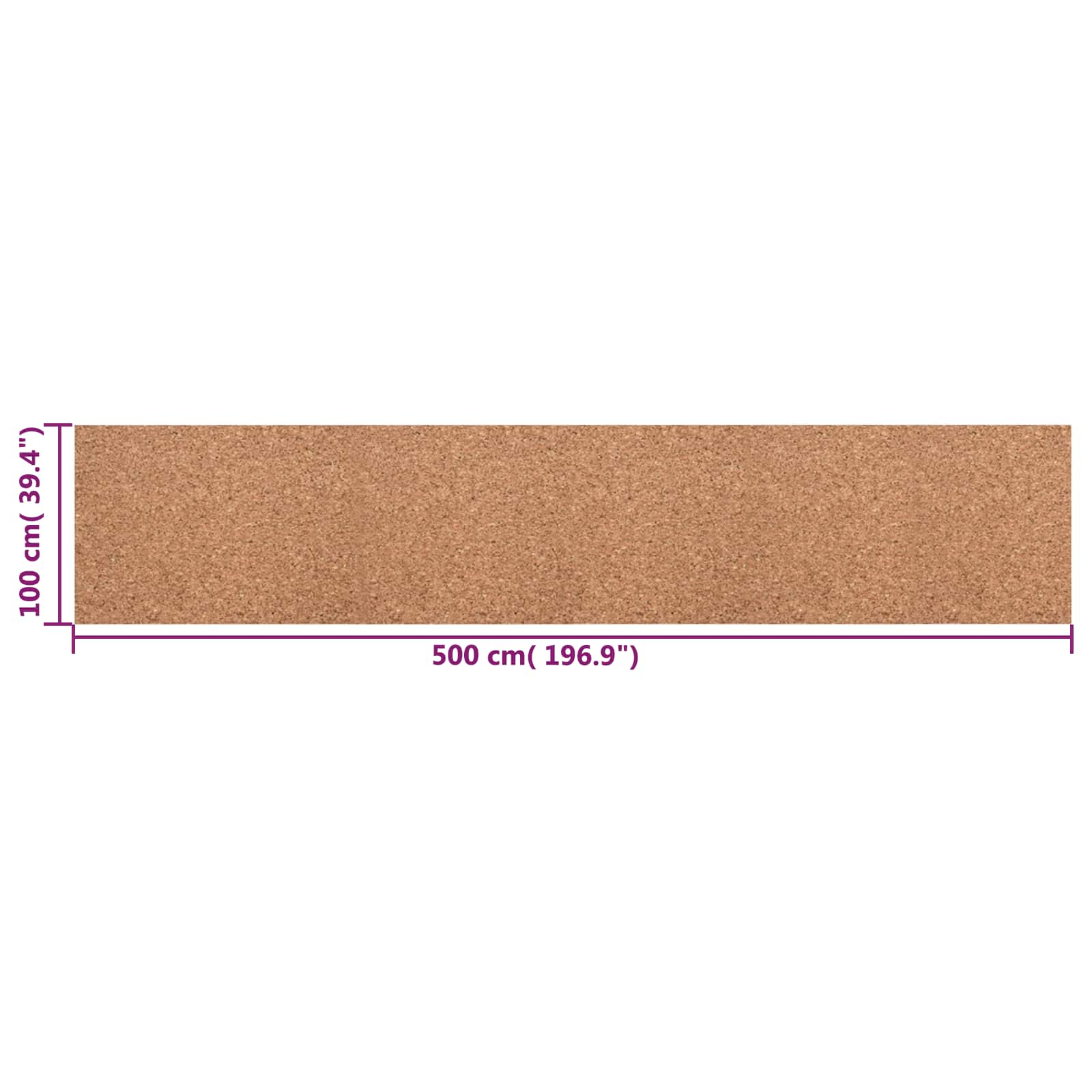 Ρολό Φελλού Καφέ 100 x 500 x 0,8 cm Φελλός - Pakobazaar