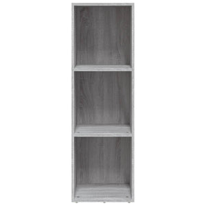 Βιβλιοθήκη/Έπιπλο Τηλεόρασης Γκρι Sonoma 36x30x114εκ Επεξ. Ξύλο
