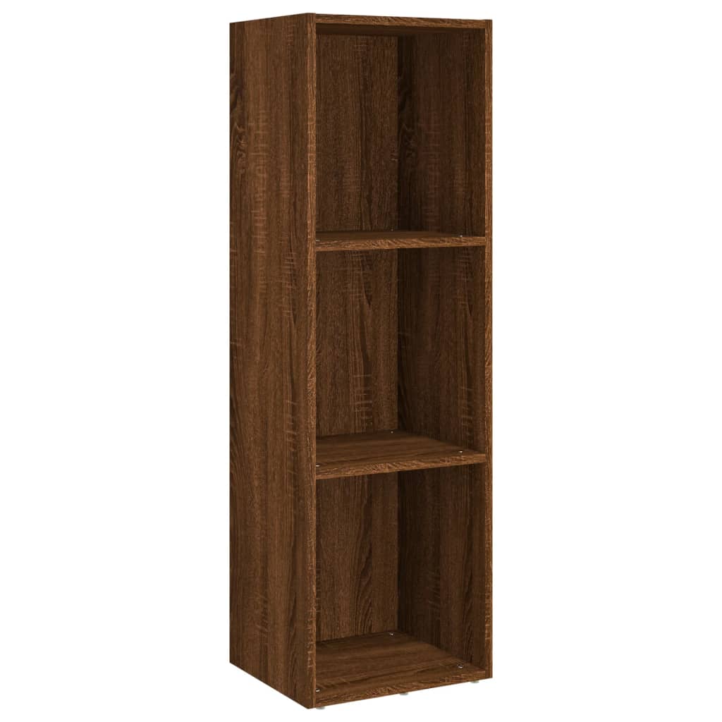 Βιβλιοθήκη/Έπιπλο Τηλεόρασης Καφέ Δρυς 36x30x114 εκ Επεξ. Ξύλο