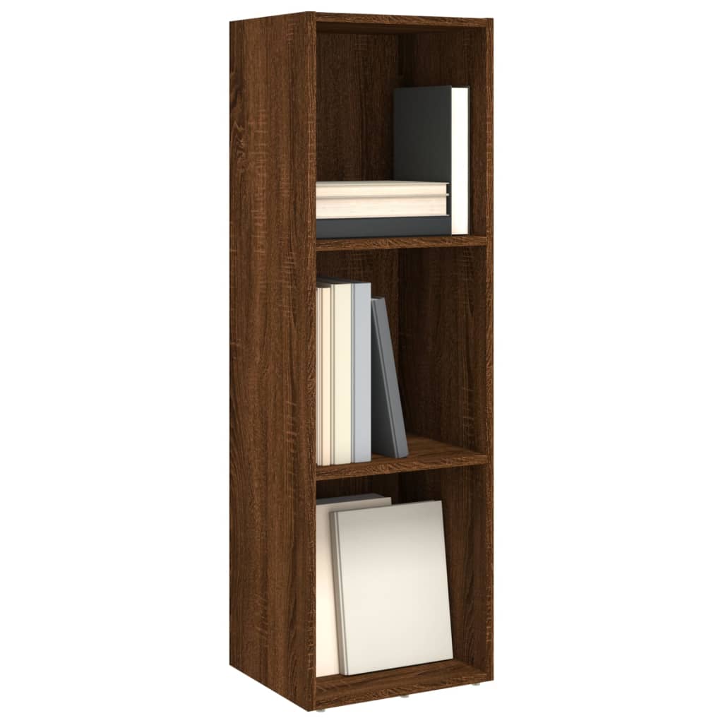 Βιβλιοθήκη/Έπιπλο Τηλεόρασης Καφέ Δρυς 36x30x114 εκ Επεξ. Ξύλο