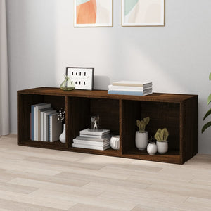 Βιβλιοθήκη/Έπιπλο Τηλεόρασης Καφέ Δρυς 36x30x114 εκ Επεξ. Ξύλο