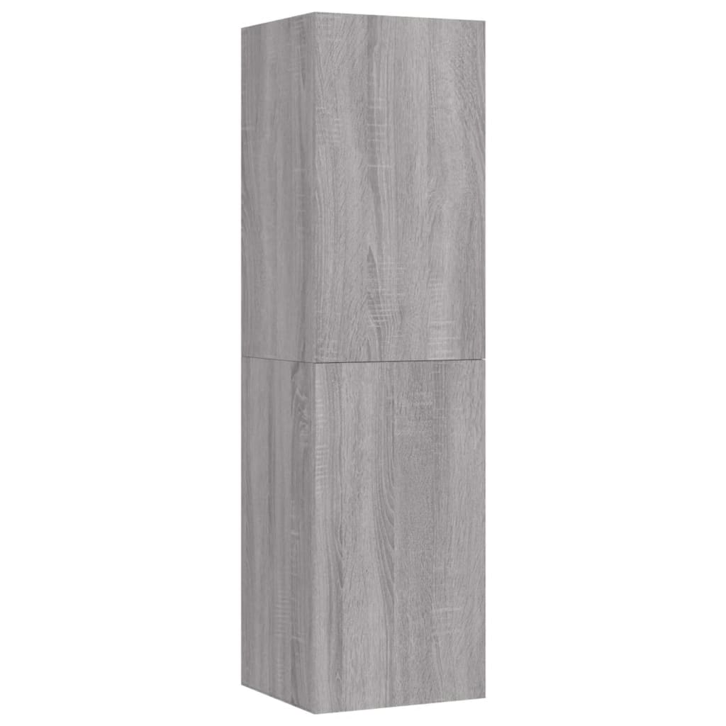 Έπιπλο Τηλεόρασης Επιτοίχιο Γκρι Sonoma 30,5 x 30 x 110 εκ.