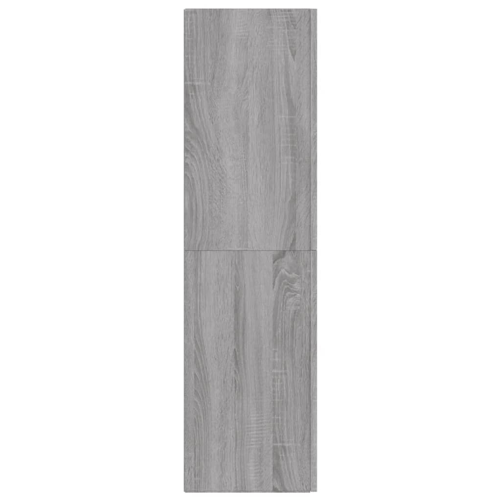 Έπιπλο Τηλεόρασης Επιτοίχιο Γκρι Sonoma 30,5 x 30 x 110 εκ.