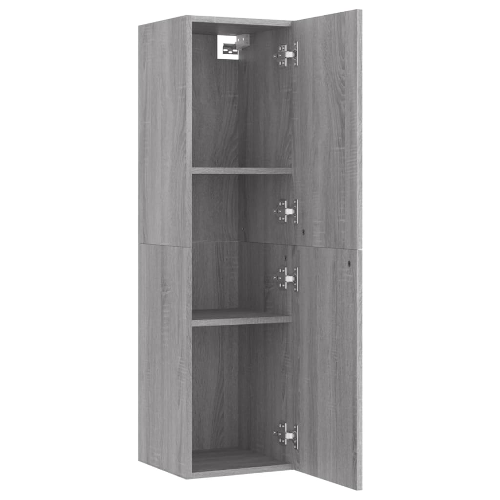 Έπιπλο Τηλεόρασης Επιτοίχιο Γκρι Sonoma 30,5 x 30 x 110 εκ.