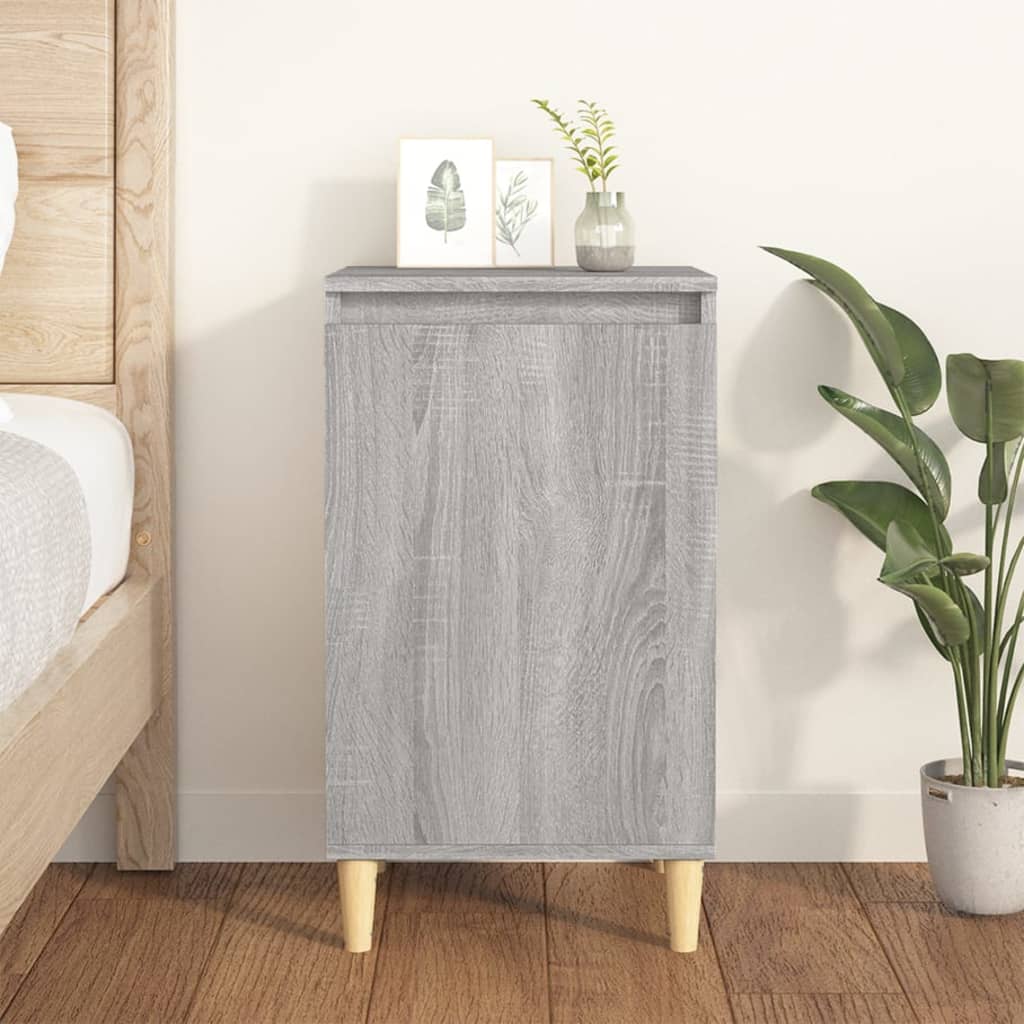 Κομοδίνο Γκρι Sonoma 40x35x70 εκ. από Επεξεργασμένο Ξύλο