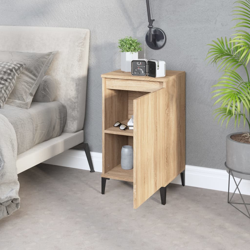 Κομοδίνο Sonoma Δρυς 40x35x70 εκ. από Επεξεργασμένο Ξύλο