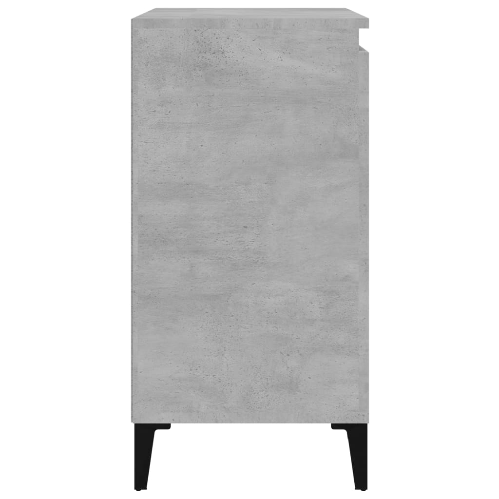 Κομοδίνο Γκρι Σκυρ. 40x35x70 εκ. από Επεξεργασμένο Ξύλο