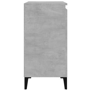 Κομοδίνο Γκρι Σκυρ. 40x35x70 εκ. από Επεξεργασμένο Ξύλο