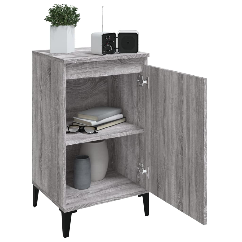 Κομοδίνο Γκρι Sonoma 40x35x70 εκ. από Επεξεργασμένο Ξύλο