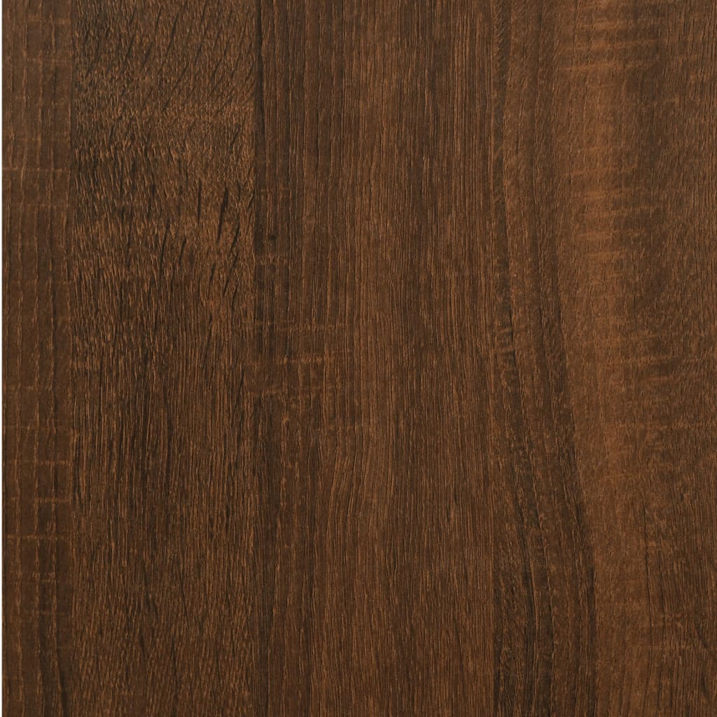 Κομοδίνο Καφέ δρυς 40x35x70 εκ. από Επεξεργασμένο Ξύλο - Pakobazaar