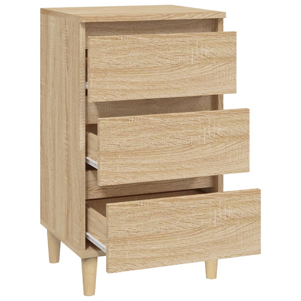 Κομοδίνο Sonoma Δρυς 40x35x70 εκ. από Επεξεργασμένο Ξύλο