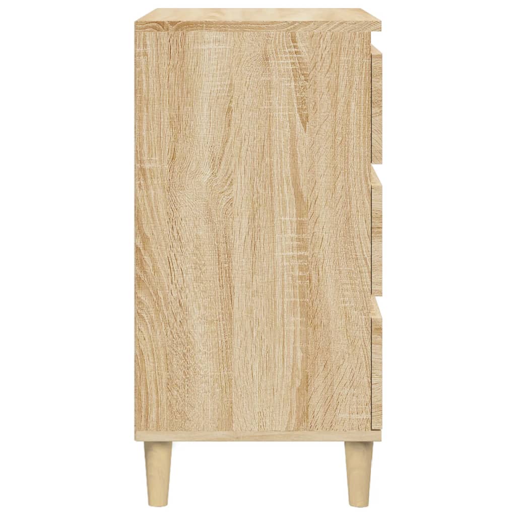 Κομοδίνο Sonoma Δρυς 40x35x70 εκ. από Επεξεργασμένο Ξύλο