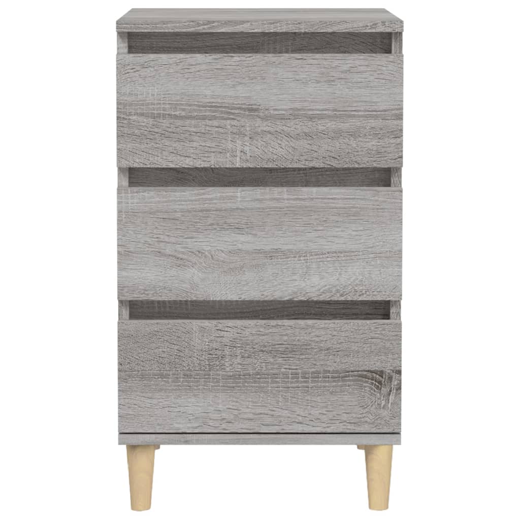 Κομοδίνο Γκρι Sonoma 40x35x70 εκ. από Επεξεργασμένο Ξύλο - Pakobazaar